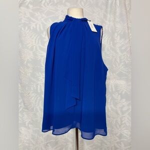 Calvin Klein Elegant Blue Sleeveless Top
